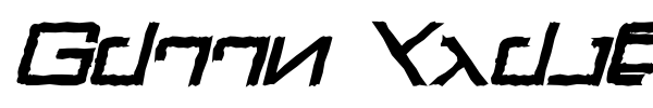 Green Martian font preview
